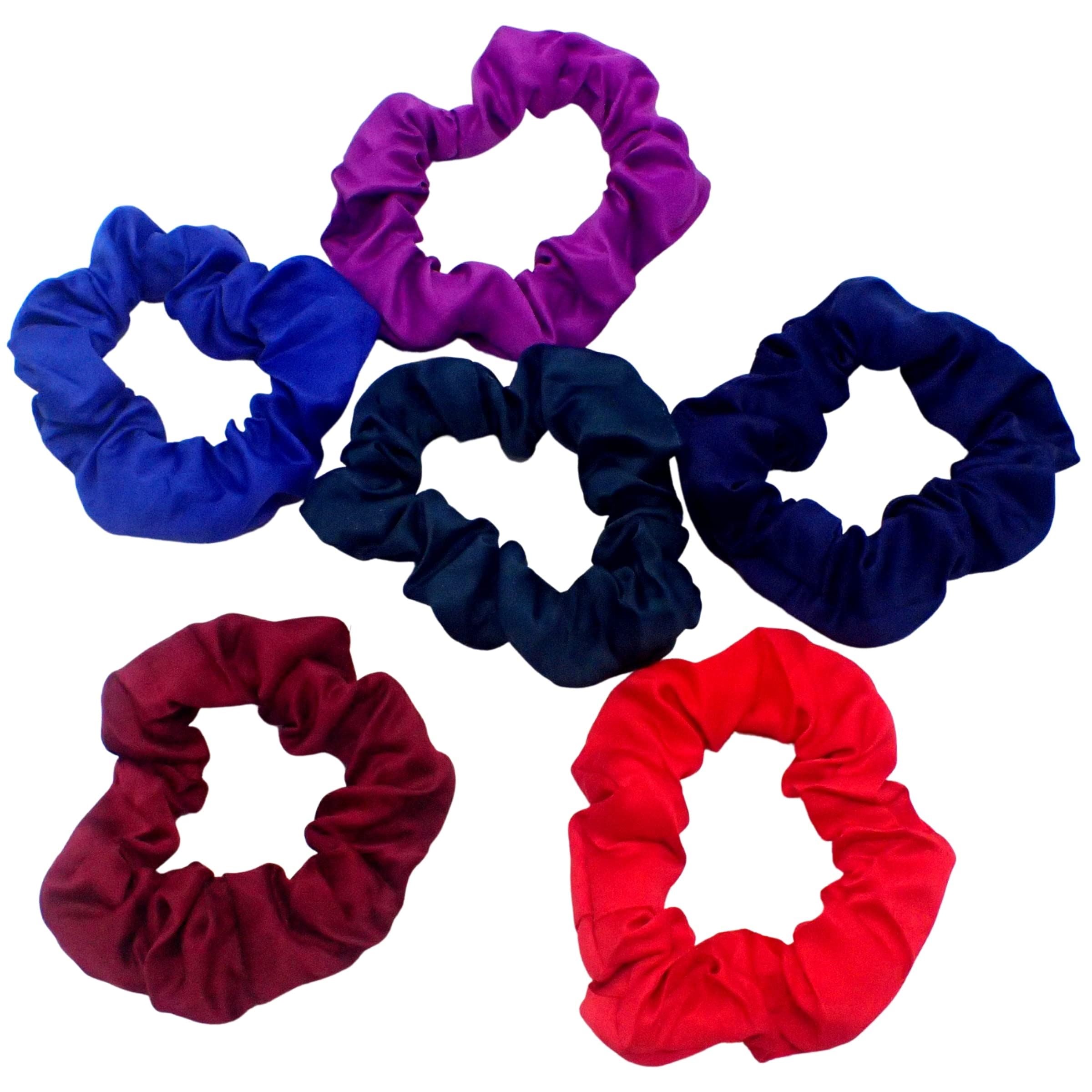 6pc Scrunchies for Girls and Women, Hair bobbles for Women, Hair Ties, Hair Scrunchies, Hair Accessories, Elastic Hair Bands for Women